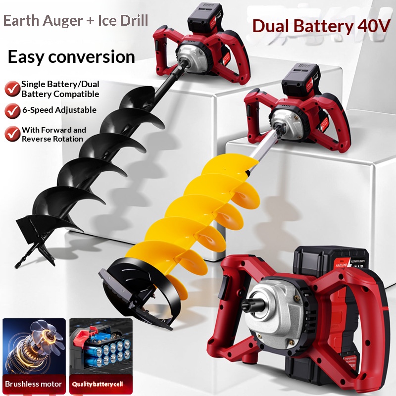 Post Hole Digger - 21v Lityum Pil Elektrikli Zemin Matkabı