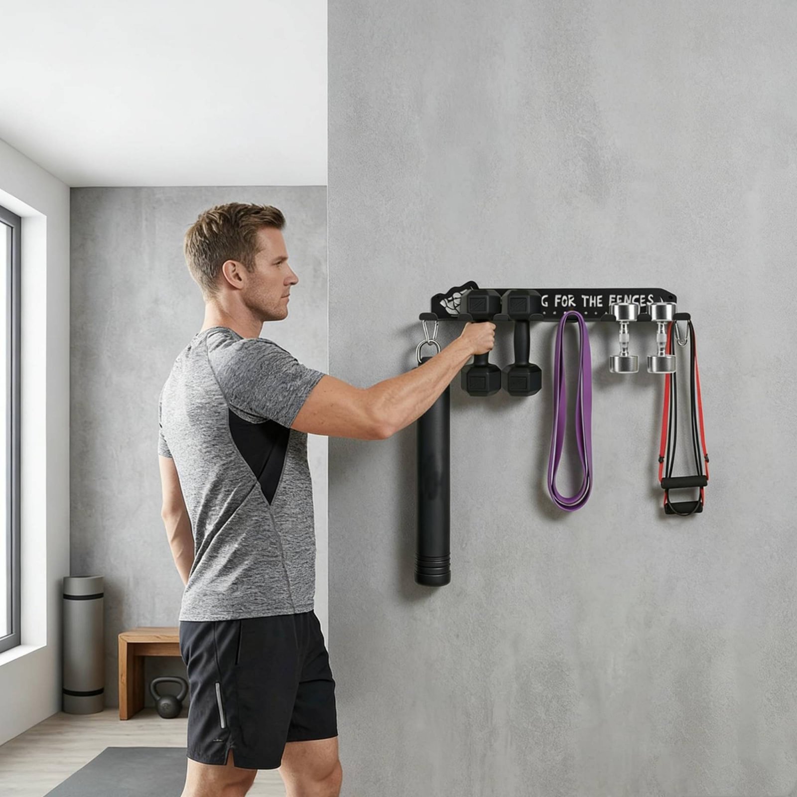 8 Kancalı Spor Ekipmanları Raf - Heavy Equipment Garage incelemesi ve fiyatı