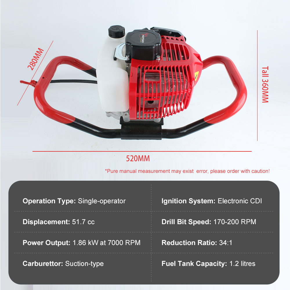 1.86KW Gazlı Toprak Delici Pro - Post Hole Digger incelemesi ve fiyatı